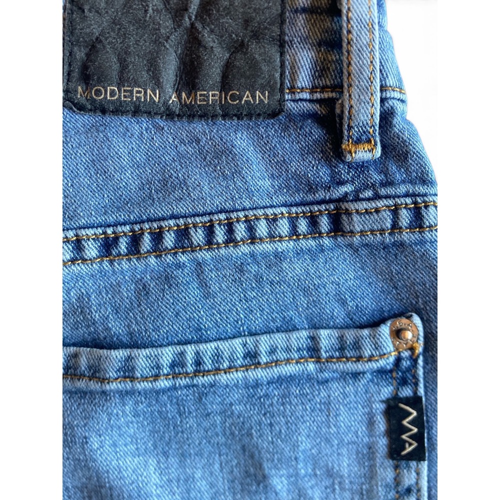 Modern American Bancroft The Mom Jeans High Rise Straight Leg Blue Denim 26